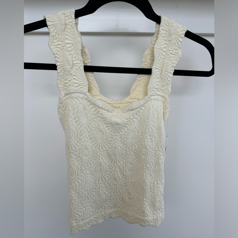 Free People Love Letter Floral Knit Camisole - NWT XS/S